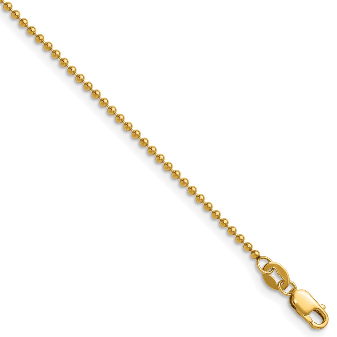 Gold Filled 1.5mm Ball (Beaded) Chain, 16"