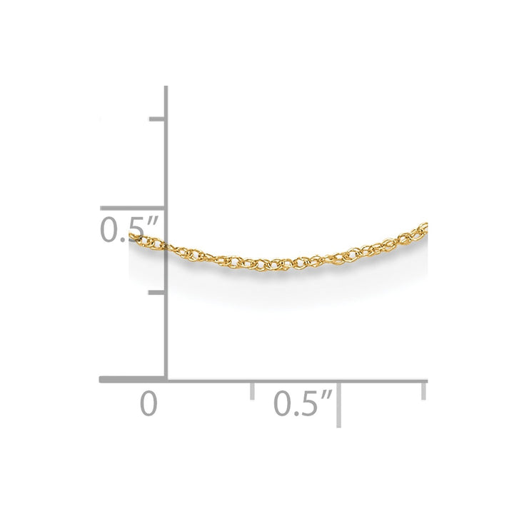 Gold 1mm Cable Chain, 13"