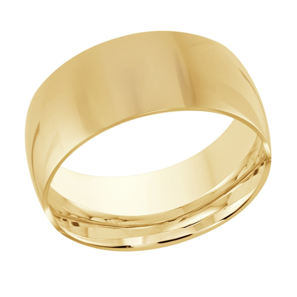 10K Classic Polish 10mm Gold Ring