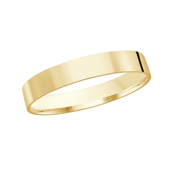 10K Classic Flat 2mm Width Gold Ring