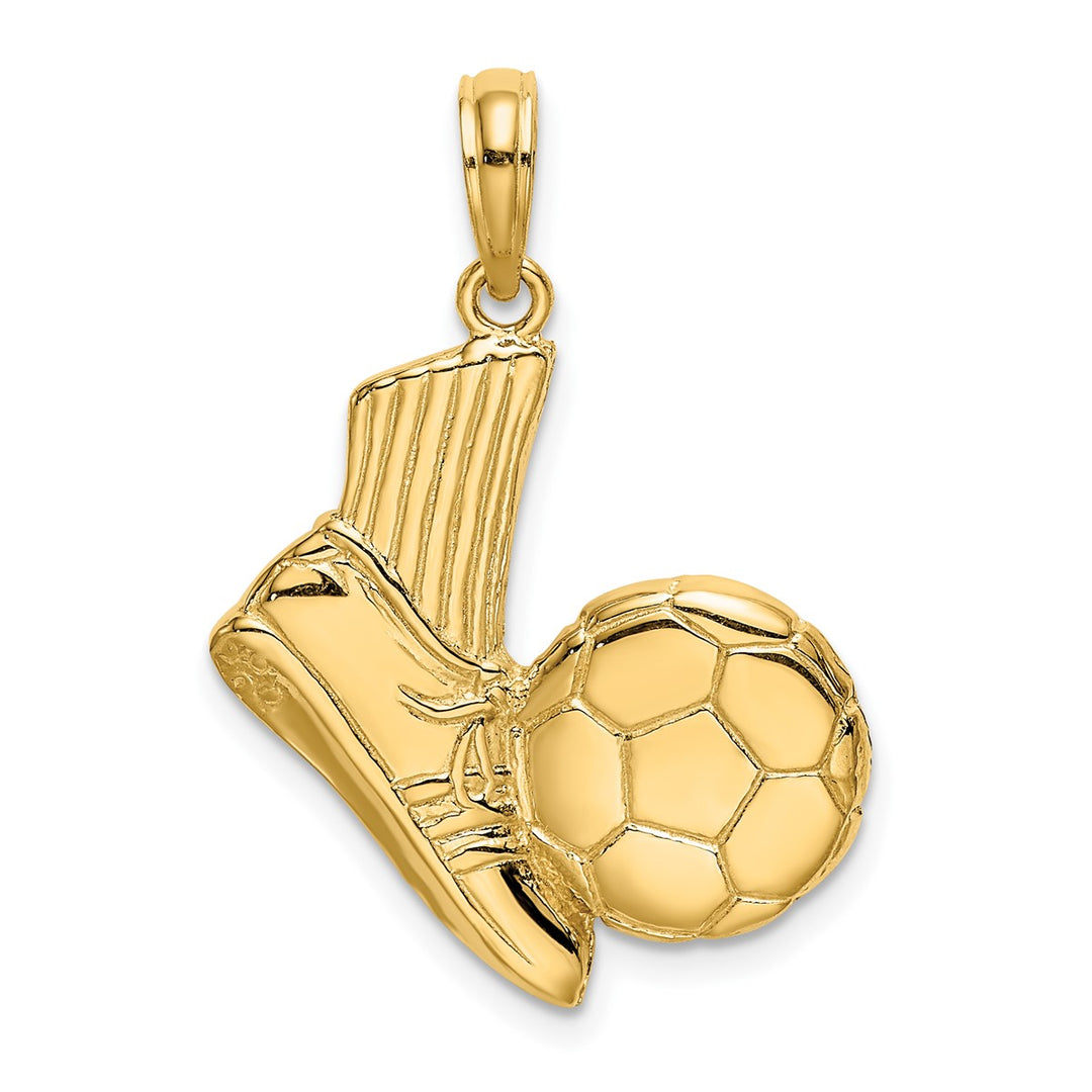 Soccer Shoe Kicking Ball Charm