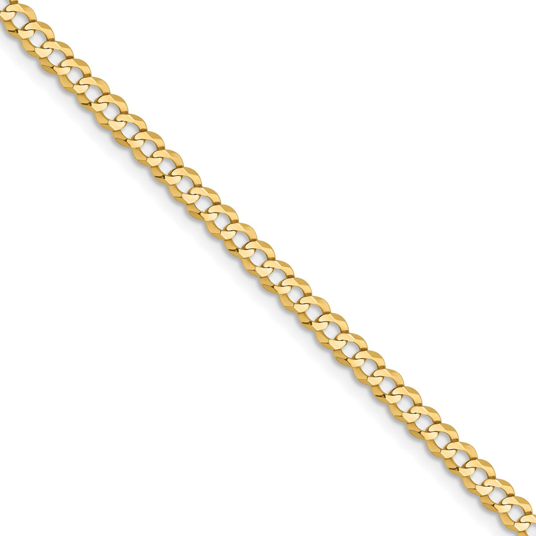 Gold 3.1mm Cuban Chain, 100"