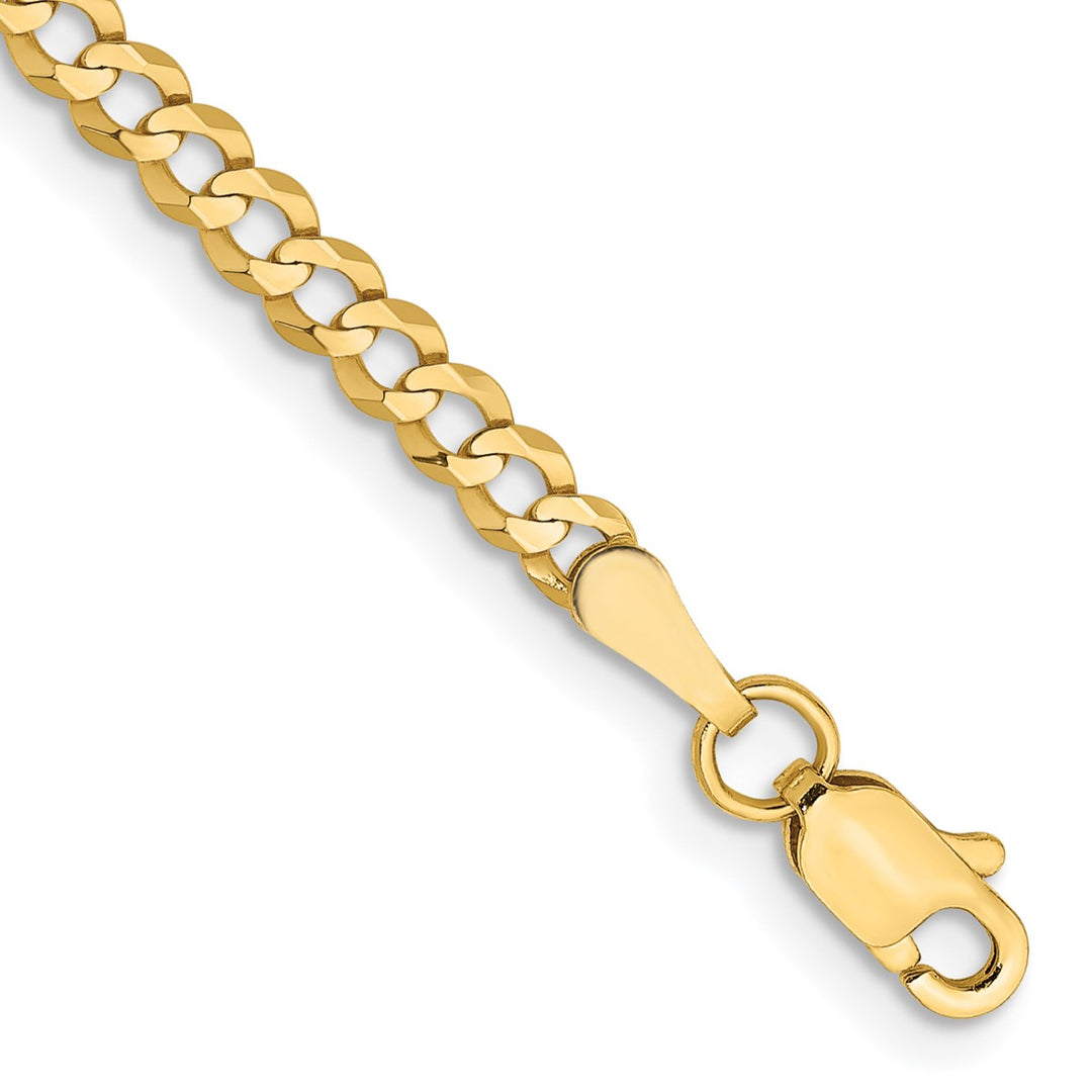 Gold 3.1mm Cuban Chain, 7"