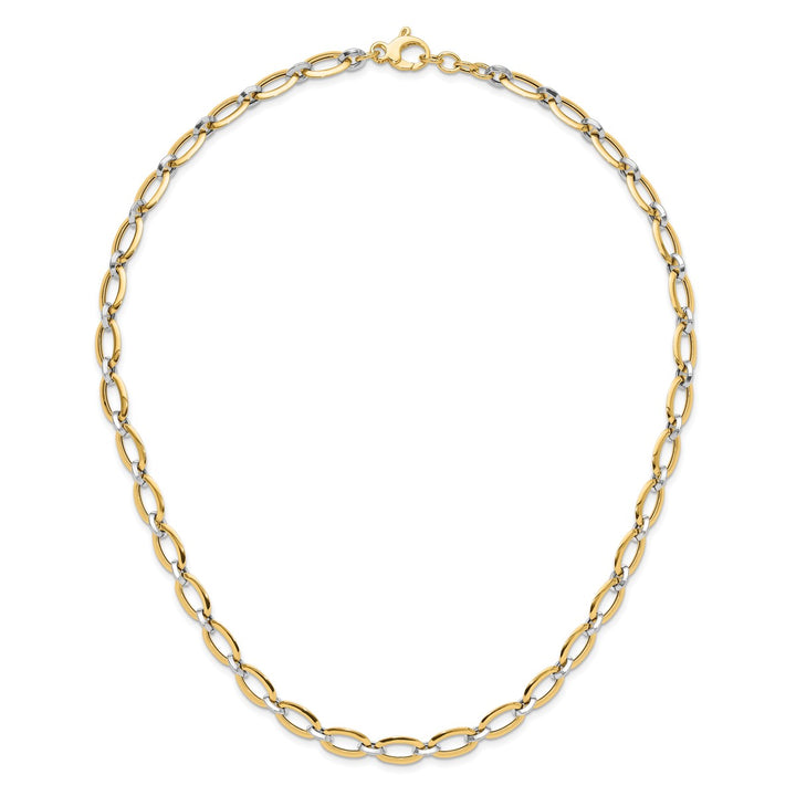 Gold 6.79mm Link, Other Necklace, 18"