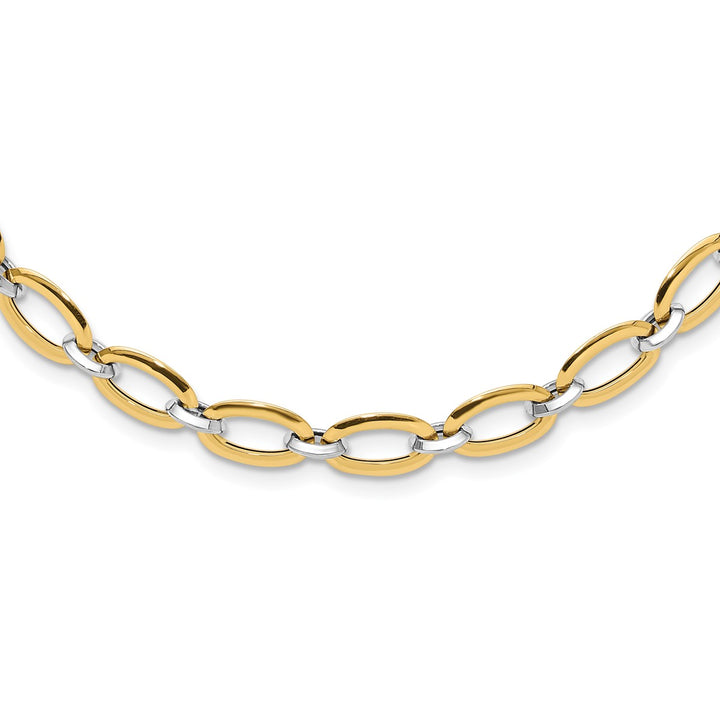 Gold 6.79mm Link, Other Necklace, 18"