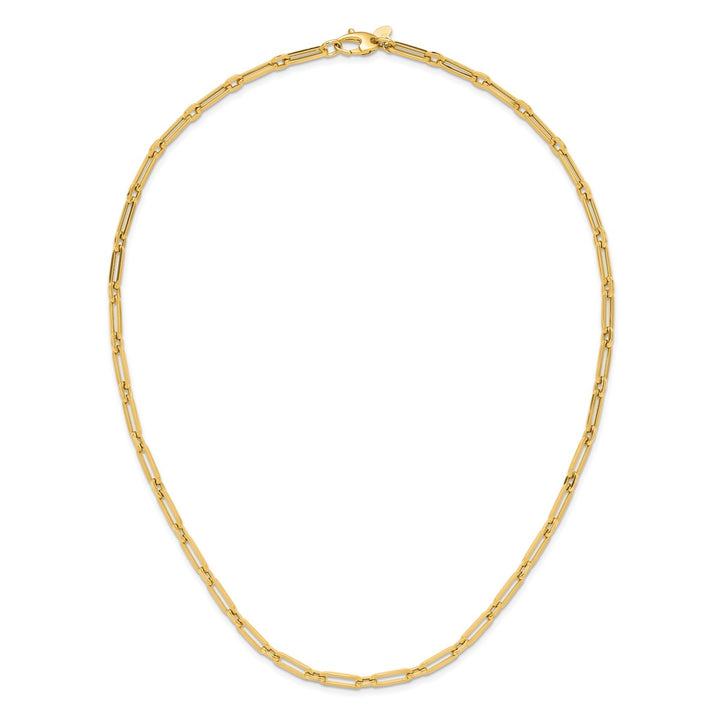 Gold 4mm Link, Other Necklace, 18"