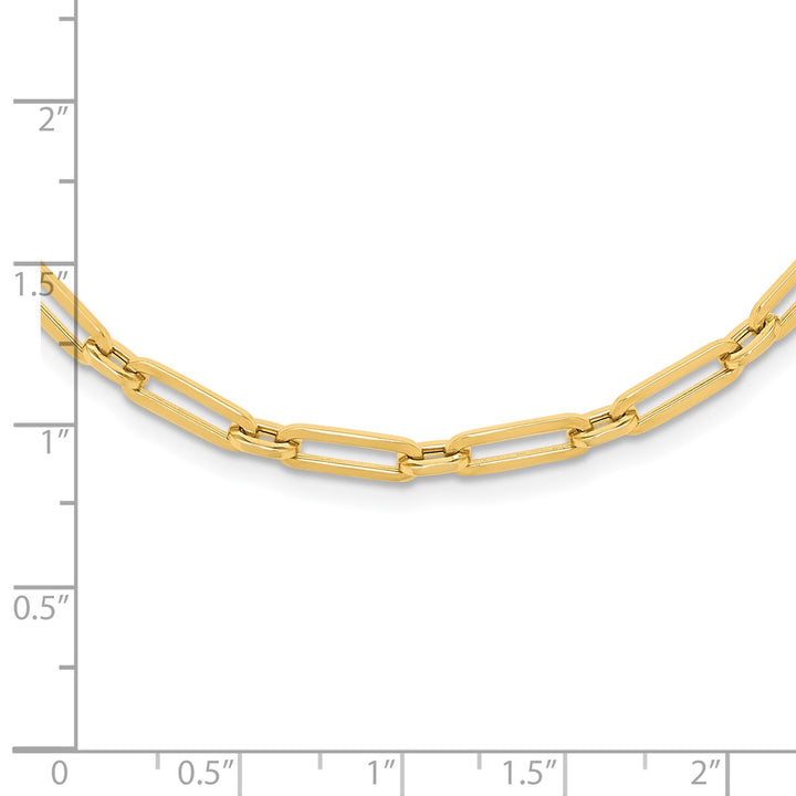Gold 4mm Link, Other Necklace, 18"
