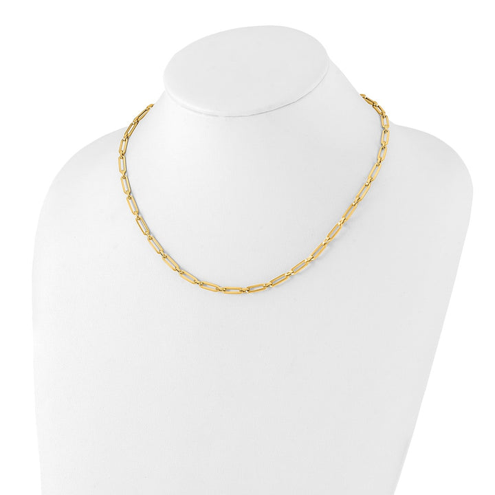 Gold 4mm Link, Other Necklace, 18"