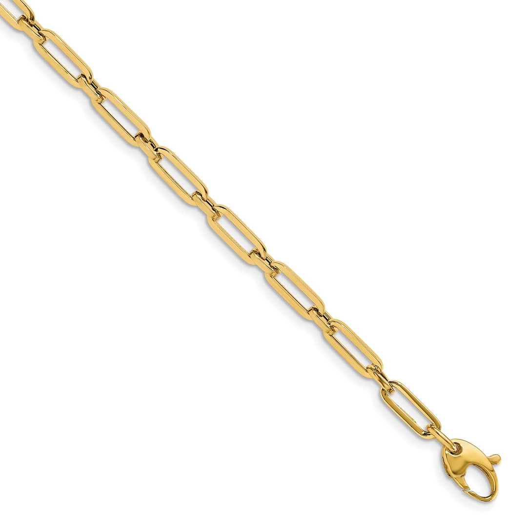 Gold 4mm Link, Other Bracelet, 8.5"