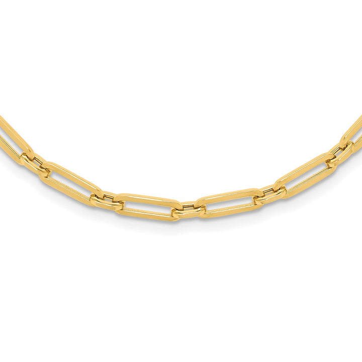 Gold 4mm Link, Other Necklace, 18"