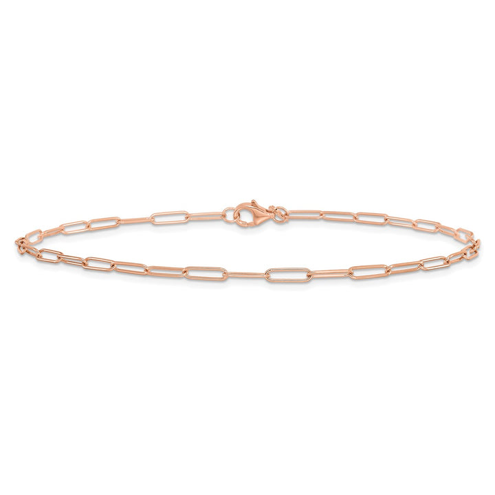 Gold 2.59mm Link, Other Anklet, 10"