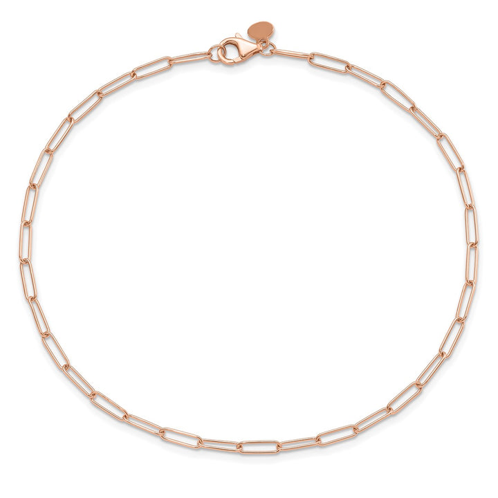 Gold 2.59mm Link, Other Anklet, 10"