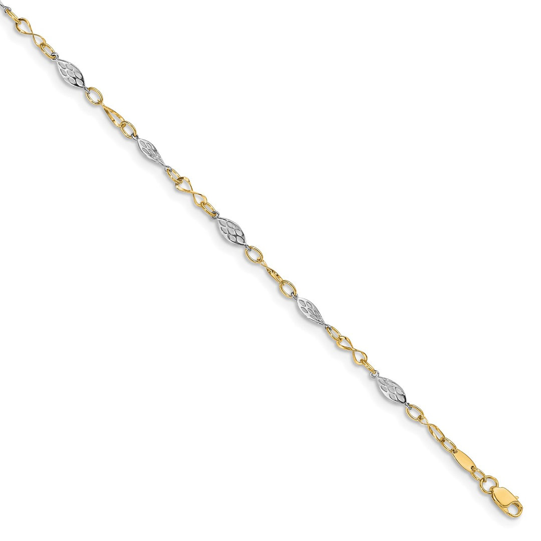 Gold 4mm Other Chains Anklet, 9"