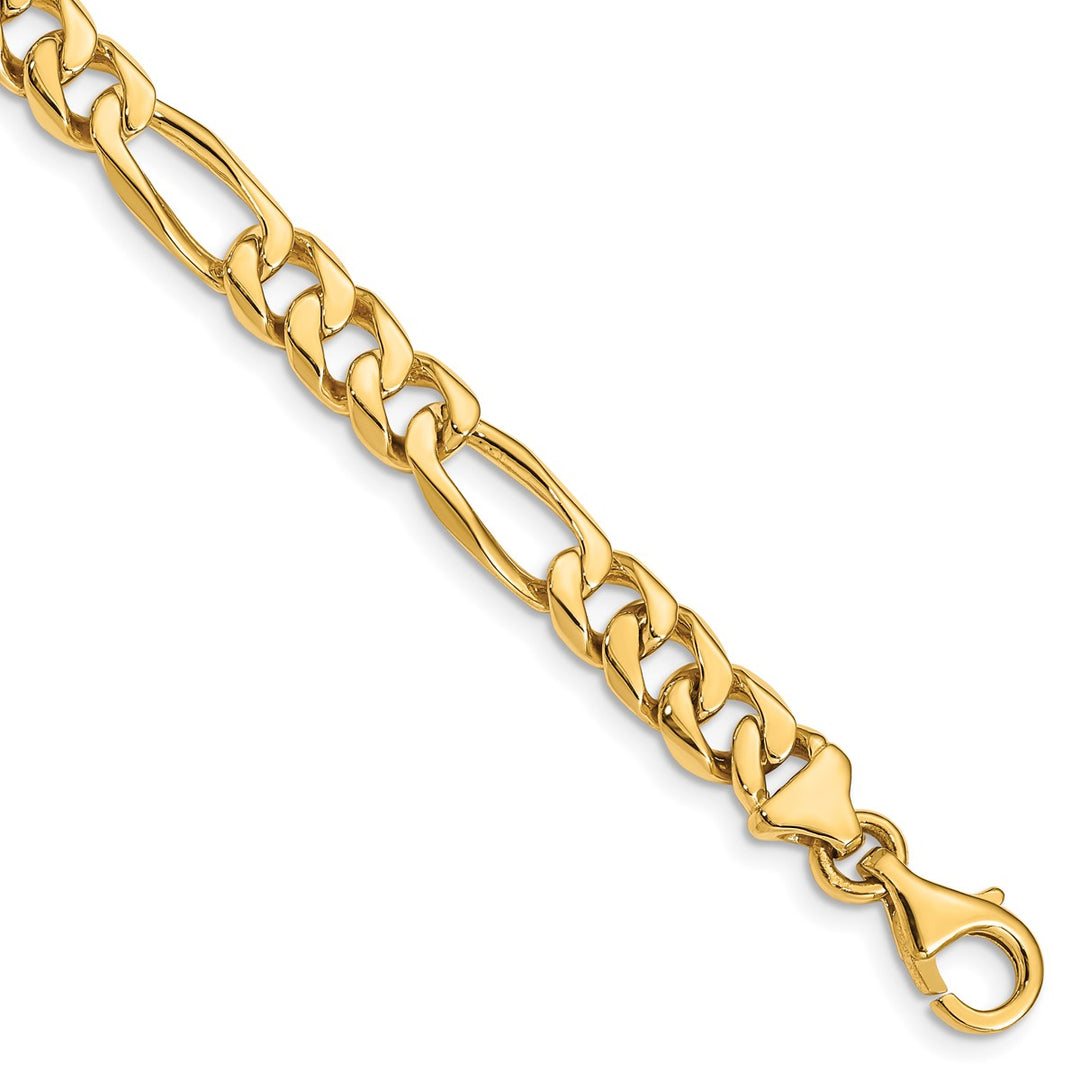 Gold 7mm Figaro Chain, 18