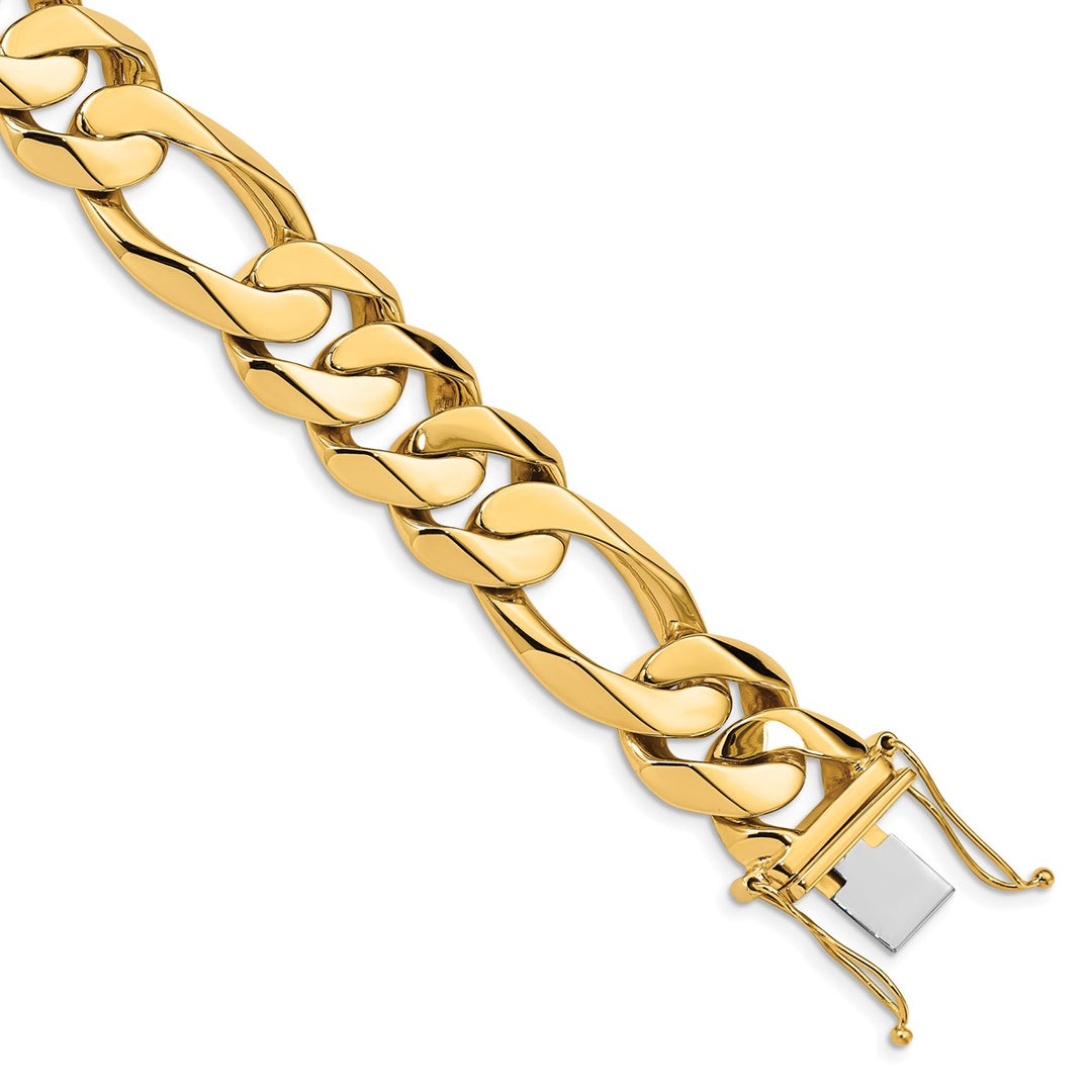 Gold 15.7mm Figaro Necklaces, 20