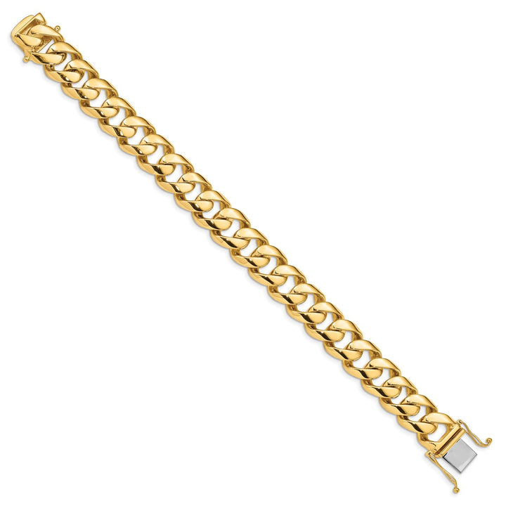 Gold 16.15mm Curb Bracelet, 1"
