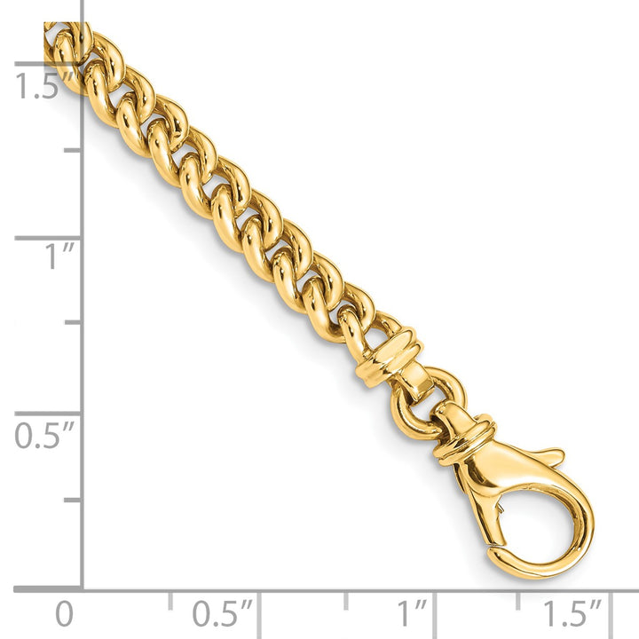 Gold 4.5mm Fancy Necklaces, 18"