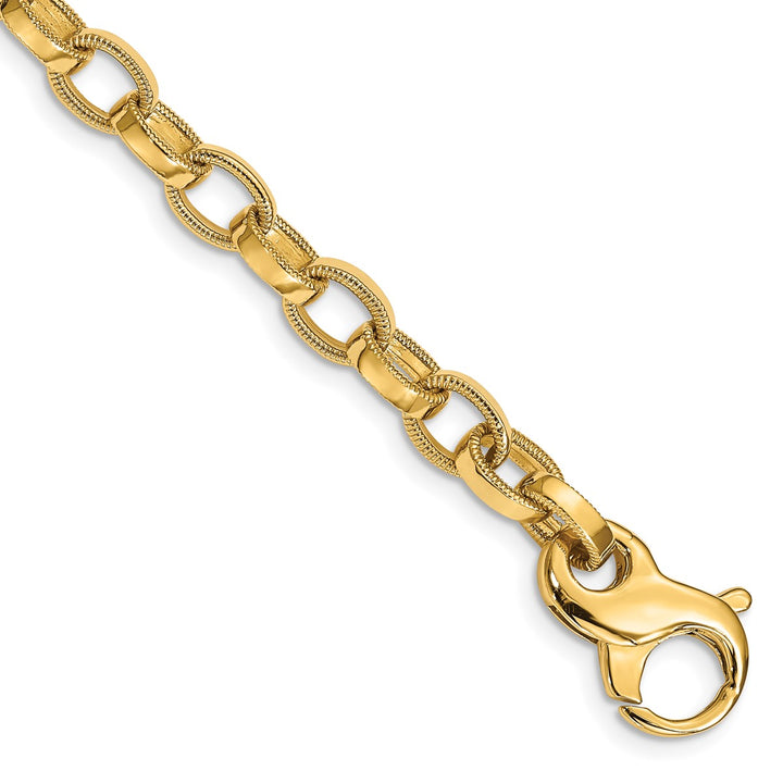 Gold 6.2mm Fancy Chain, 1"