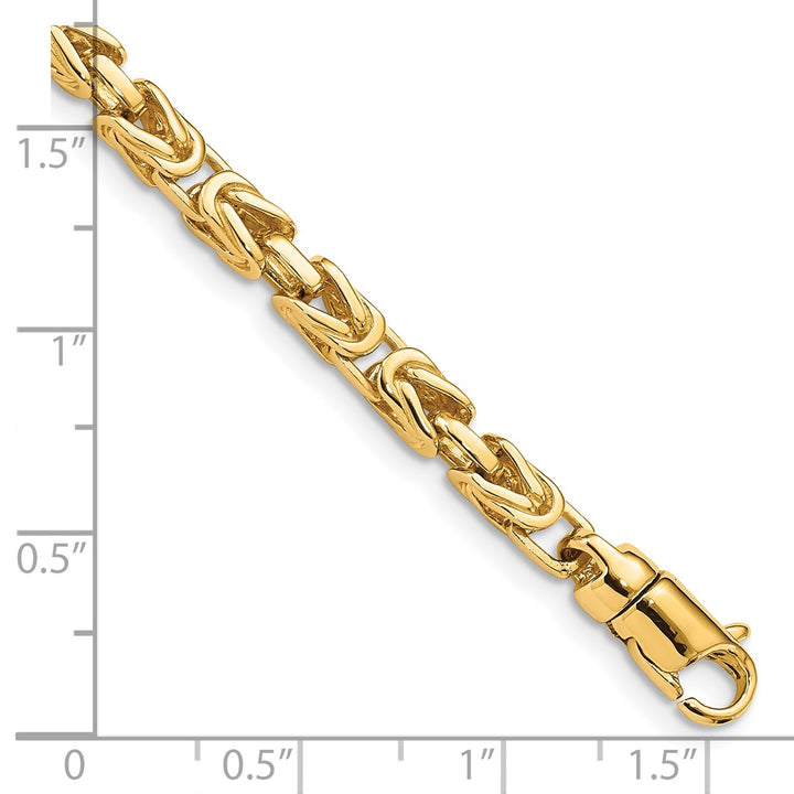 Gold 4.1mm Byzantine Chain, 18"