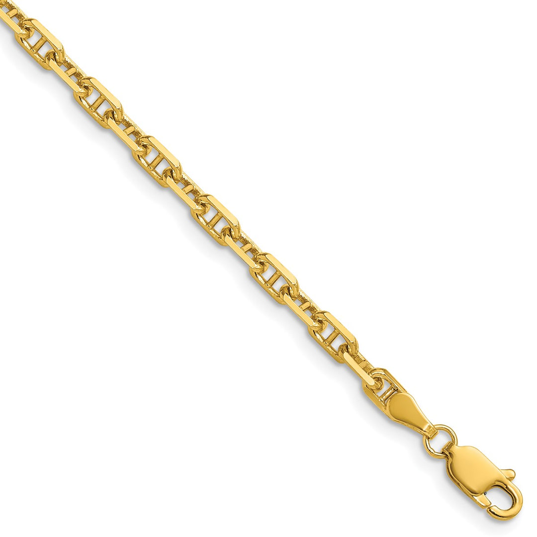 Gold 3.3mm Anchor Chain, 7"
