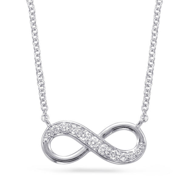 INFINITY DESIGN GOLD AND DIAMOND NECKLACE