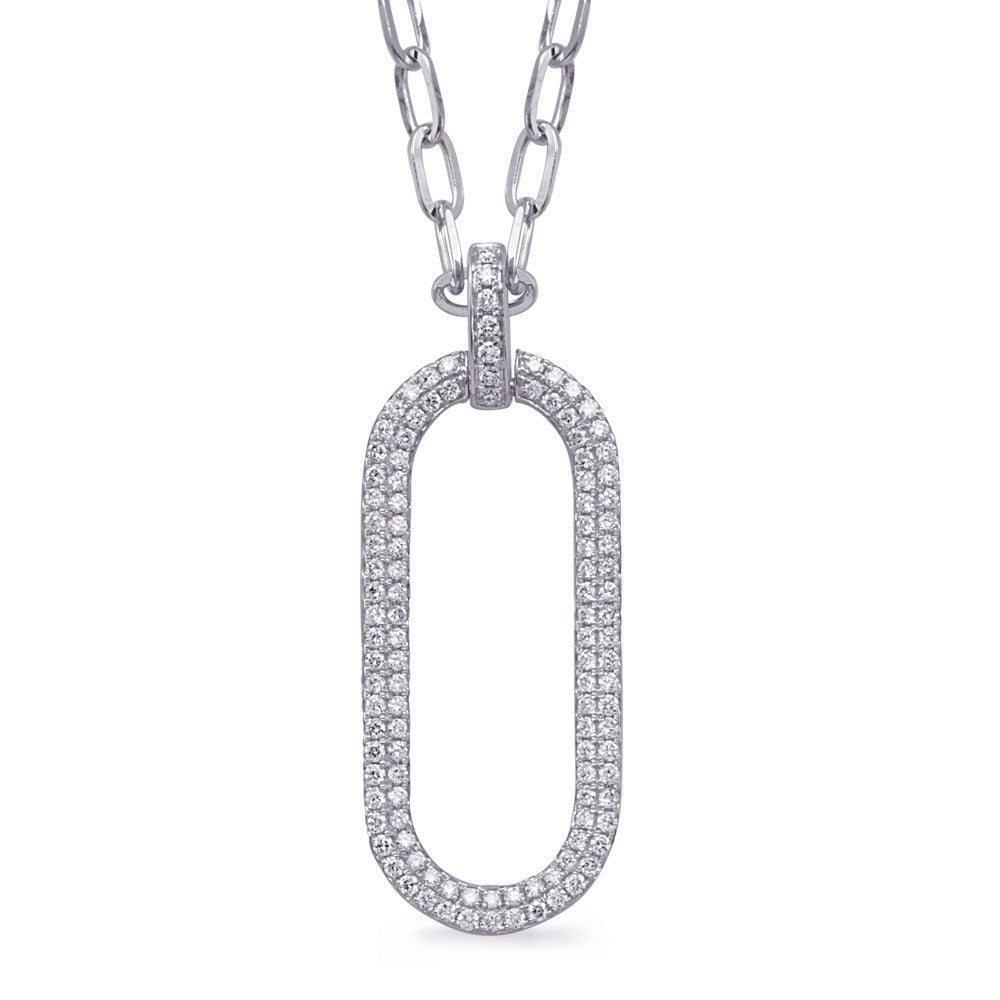 0.73 ctw. Elegant GOLD DIAMOND NECKLACE - View 1