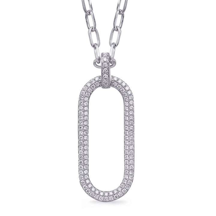 0.73 ctw. Elegant GOLD DIAMOND NECKLACE - View 1