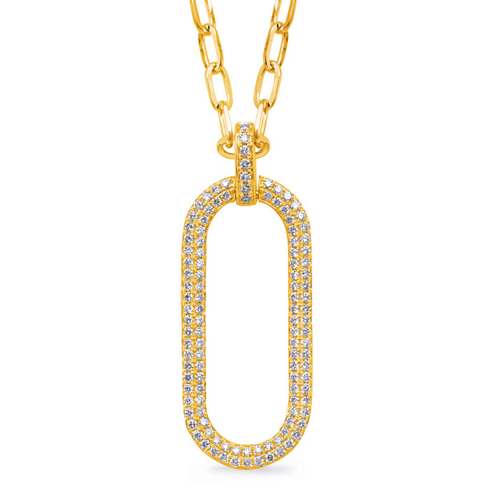 0.73 ctw. Elegant GOLD DIAMOND NECKLACE - View 2