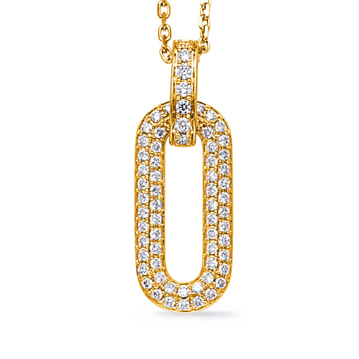 ELEGANT DOUBLE ROW DROP DESIGN GOLD DIAMOND NECKLACE - View 1