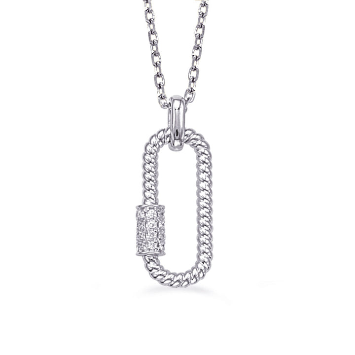 MODERN GOLD DIAMOND NECKLACE