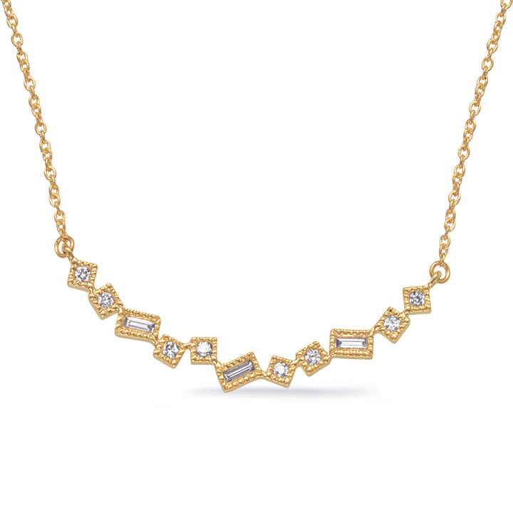 0.12 ctw. GOLD DIAMOND NECKLACE