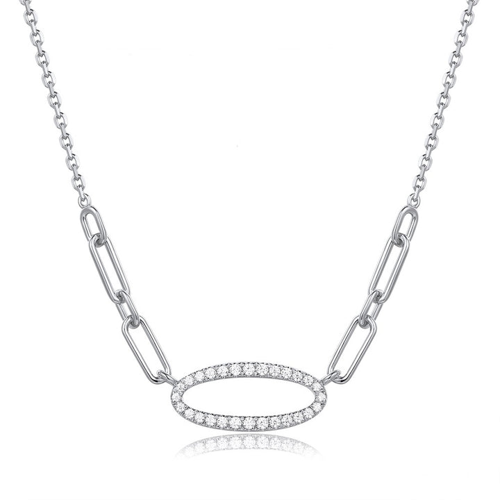 Elegant Design Gold Diamond Necklace - View 1