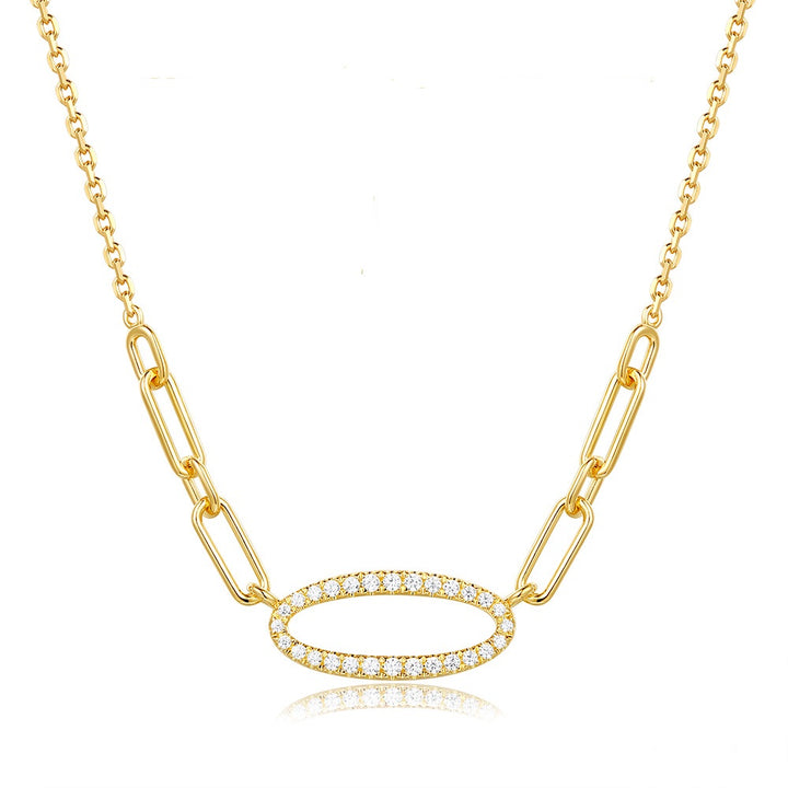 Elegant Design Gold Diamond Necklace