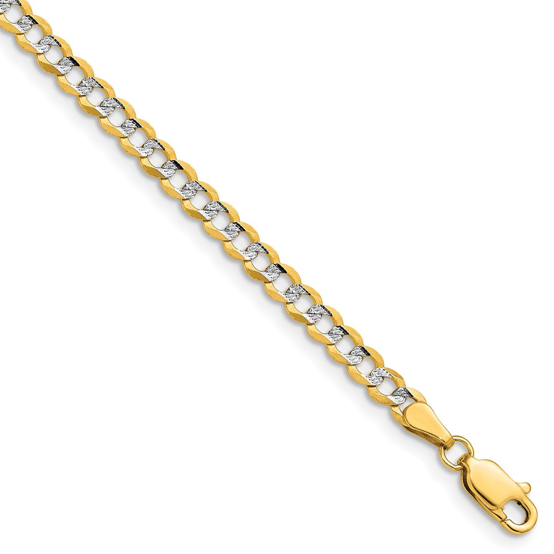 Gold 3.7mm Cuban Chain, 7"