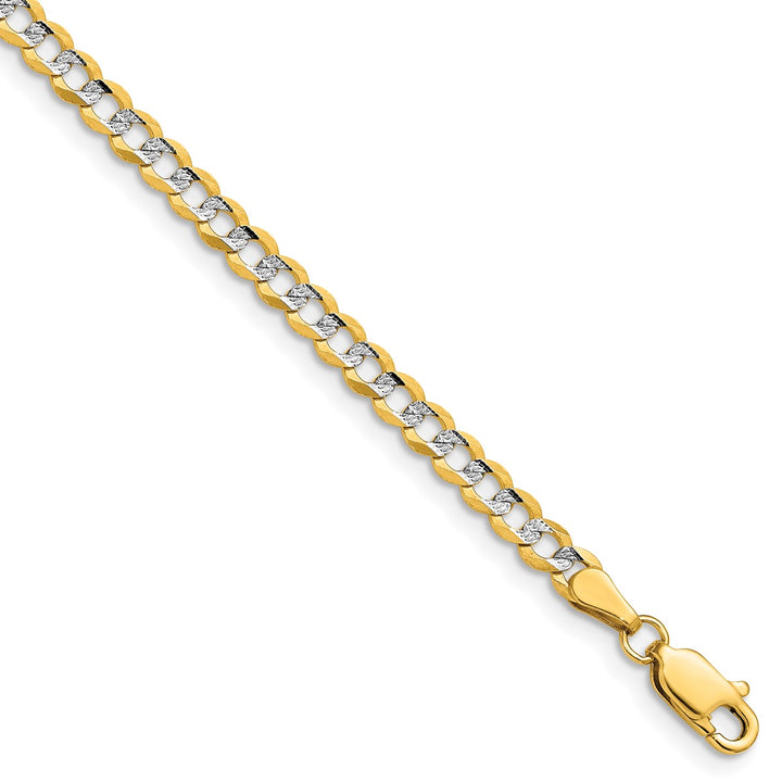 Gold 3.7mm Cuban Chain, 7"