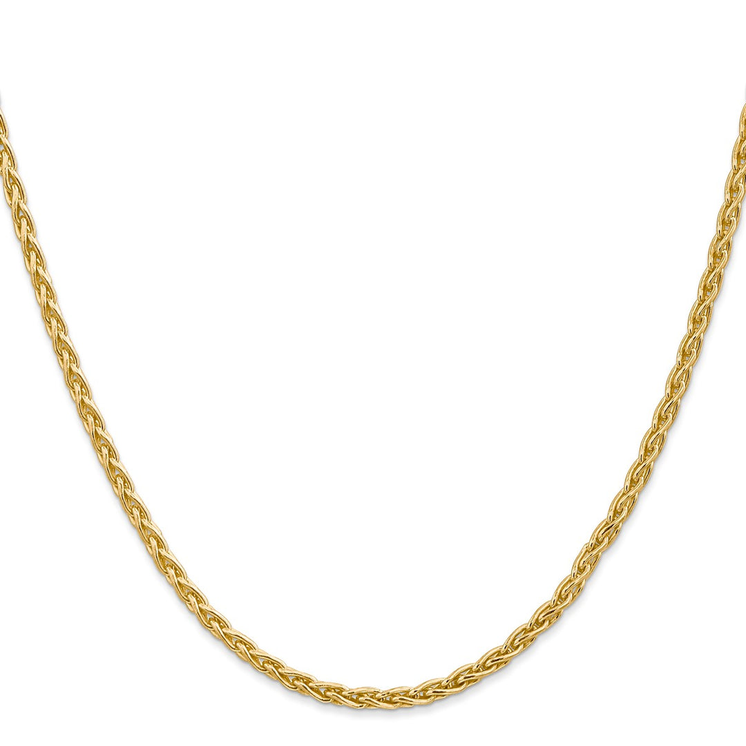 Gold 3mm Spiga (Wheat) Chain, 16