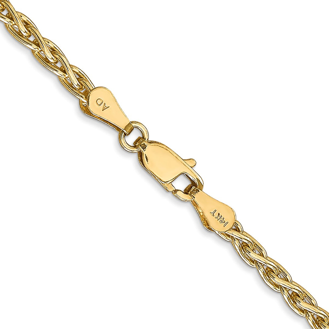 Gold 3mm Spiga (Wheat) Chain, 16