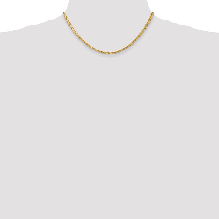 Gold 3mm Spiga (Wheat) Chain, 16"