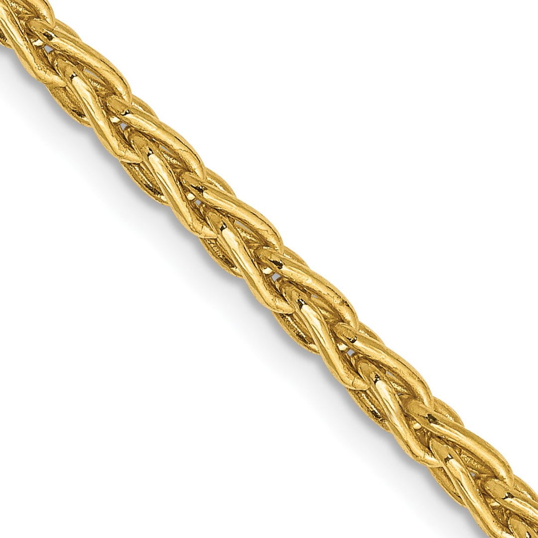 Gold 3mm Spiga (Wheat) Chain, 16