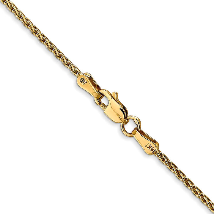 Gold 1.5mm Spiga (Wheat) Chain, 16"