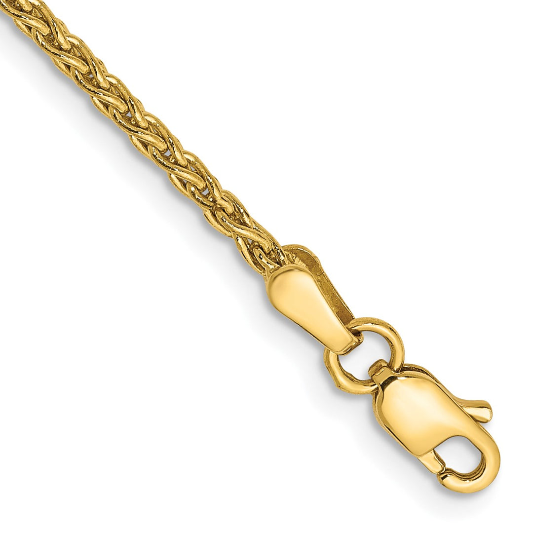 Gold 1.75mm Spiga (Wheat) Chain, 10"