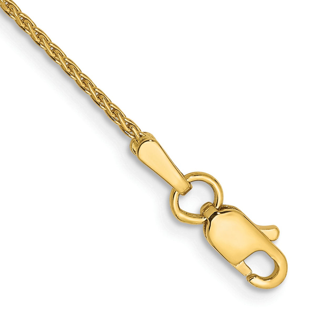 Gold 1mm Spiga (Wheat) Chain, 10"