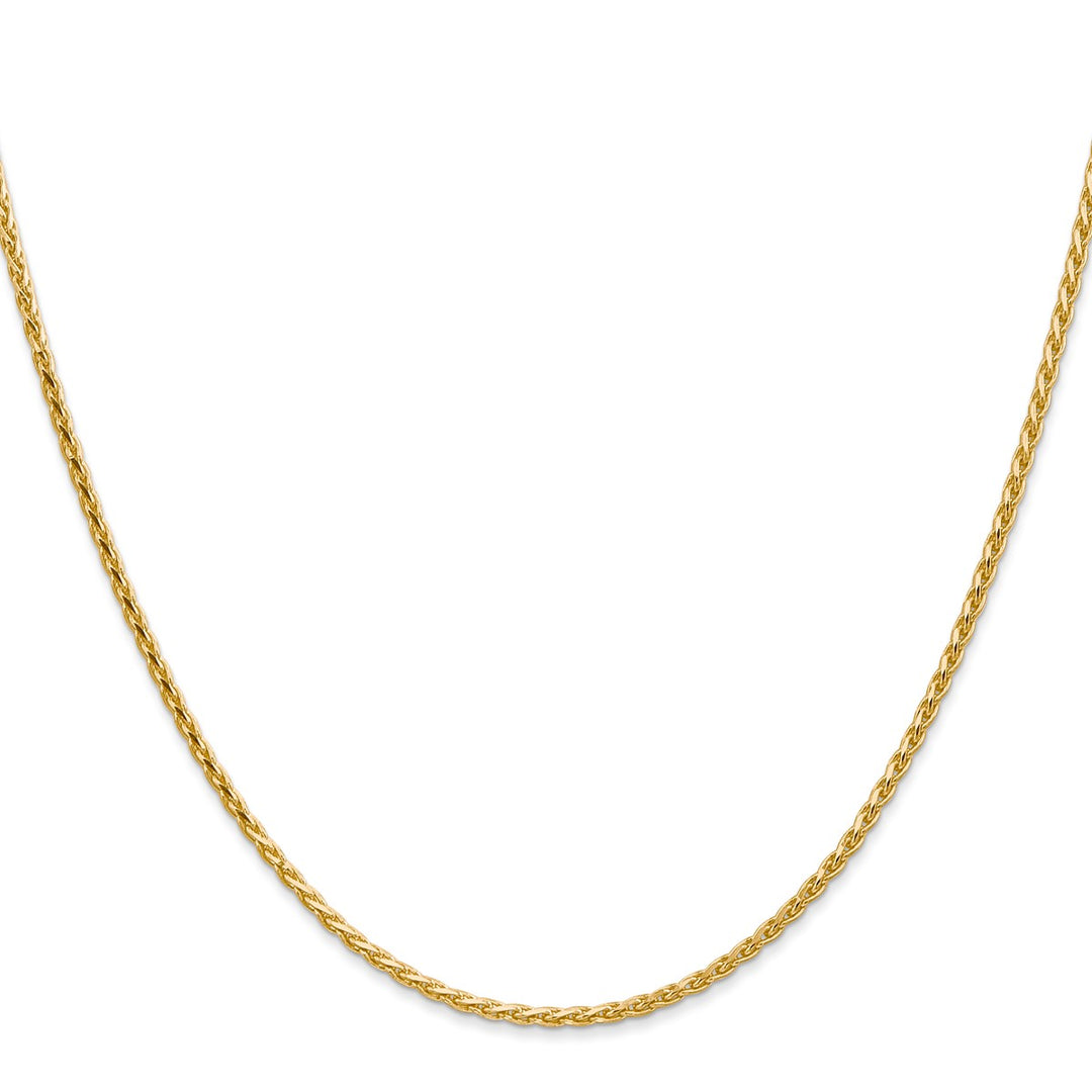 Gold 1.6mm Spiga (Wheat) Chain, 16