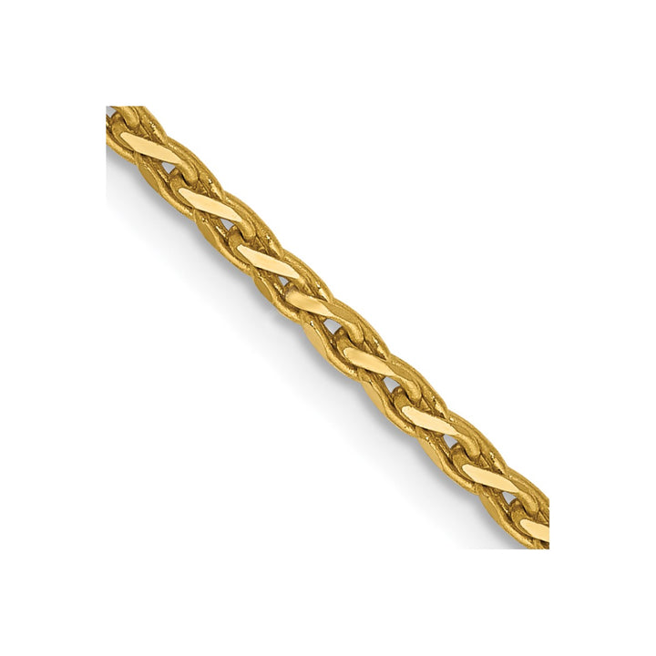 Gold 1.6mm Spiga (Wheat) Chain, 16"
