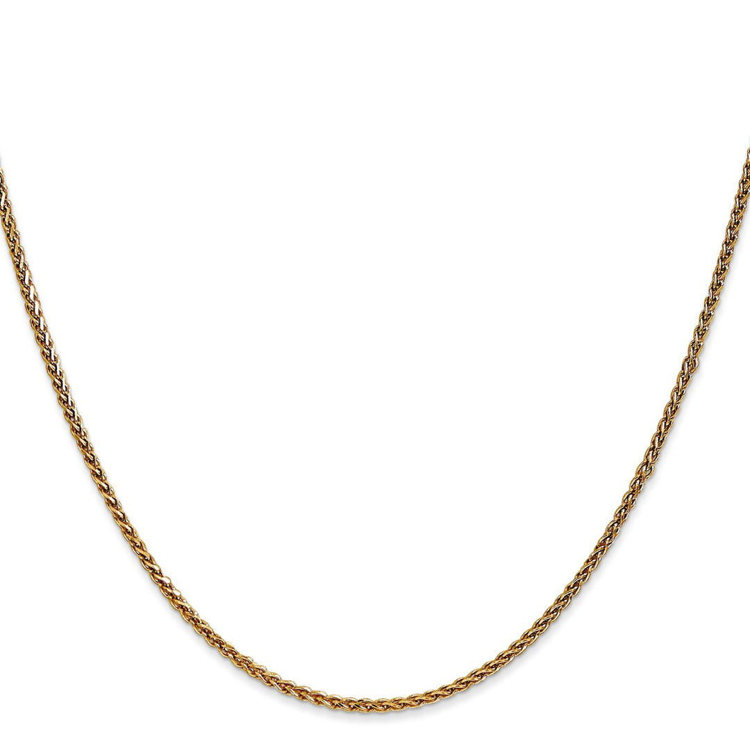 Gold 1.7mm Spiga (Wheat) Chain, 16