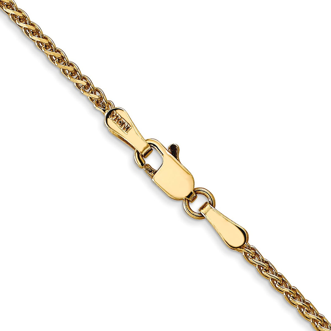 Gold 1.7mm Spiga (Wheat) Chain, 16