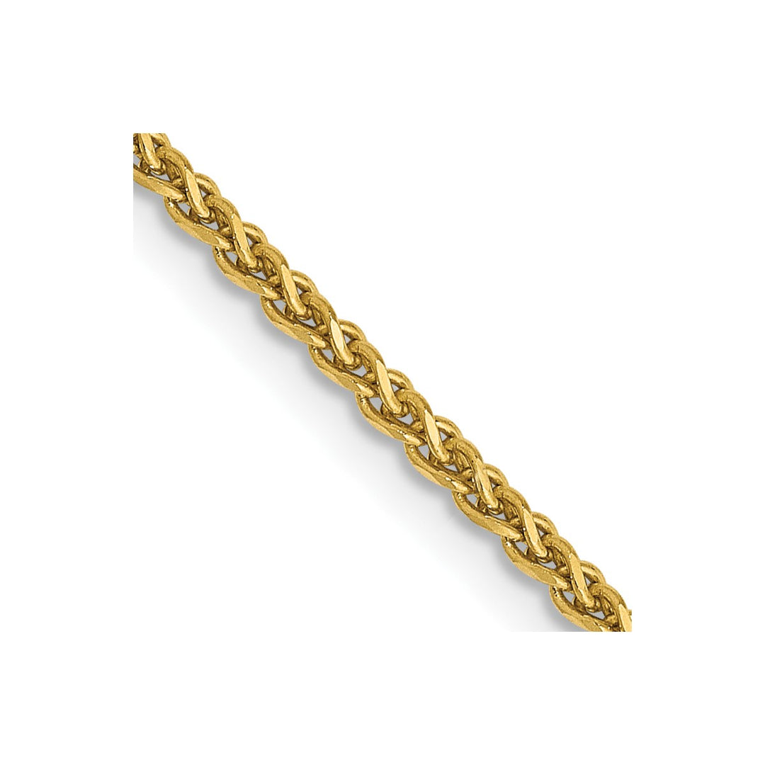 Gold 1.7mm Spiga (Wheat) Chain, 16
