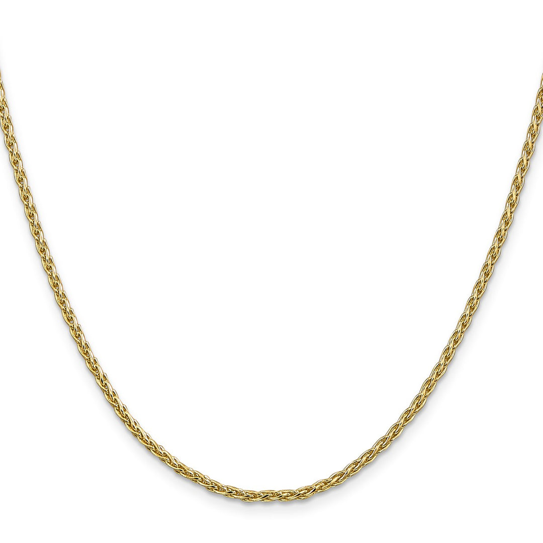 Gold 2.25mm Spiga (Wheat) Chain, 16