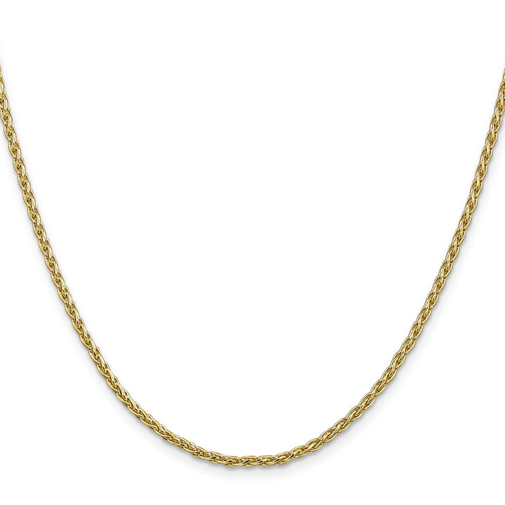 Gold 2.25mm Spiga (Wheat) Chain, 16"