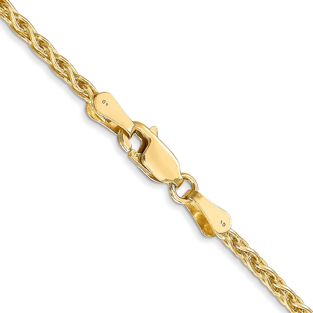 Gold 2.25mm Spiga (Wheat) Chain, 16